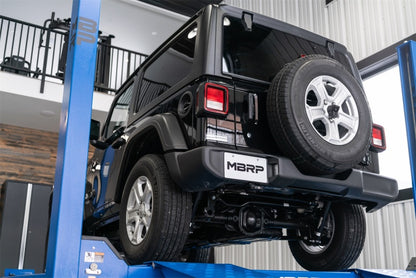 MBRP Armor Pro Series 18-20 Jeep Wrangler JL 2.5-inch Single Rear Exit Cat Back Exhaust System