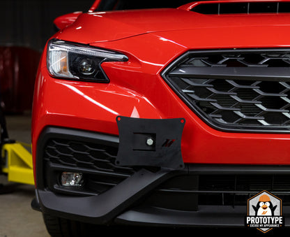 Mishimoto 2022+ Subaru WRX License Plate Relocation Kit - Aluminum Mounting Solution