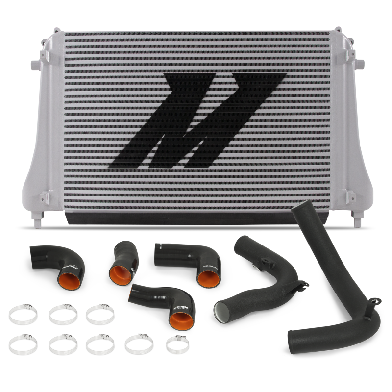 Mishimoto 2015+ VW MK7 Golf TSI / GTI / R Performance Intercooler Kit with Aluminum Pipes (Black)