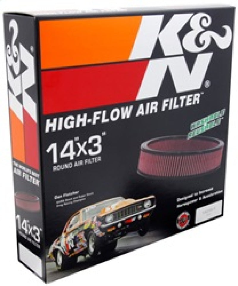 K&N Engineering E-1650 High-Flow Reusable Air Filter for Mercedes-Benz and GM Vehicles