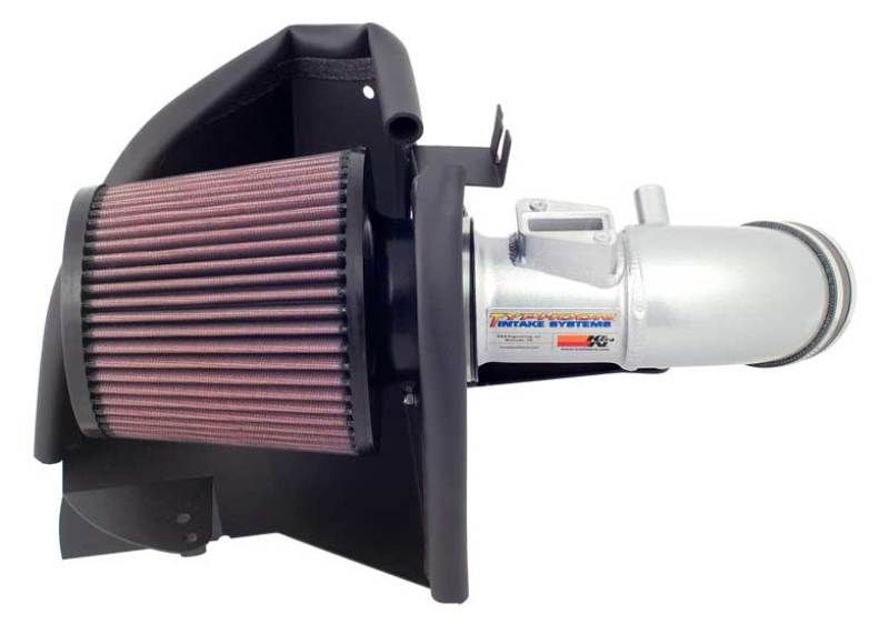K&N Engineering 69-1013TS Silver Typhoon Short Ram Intake for 2006-2008 Honda Civic 1.8L