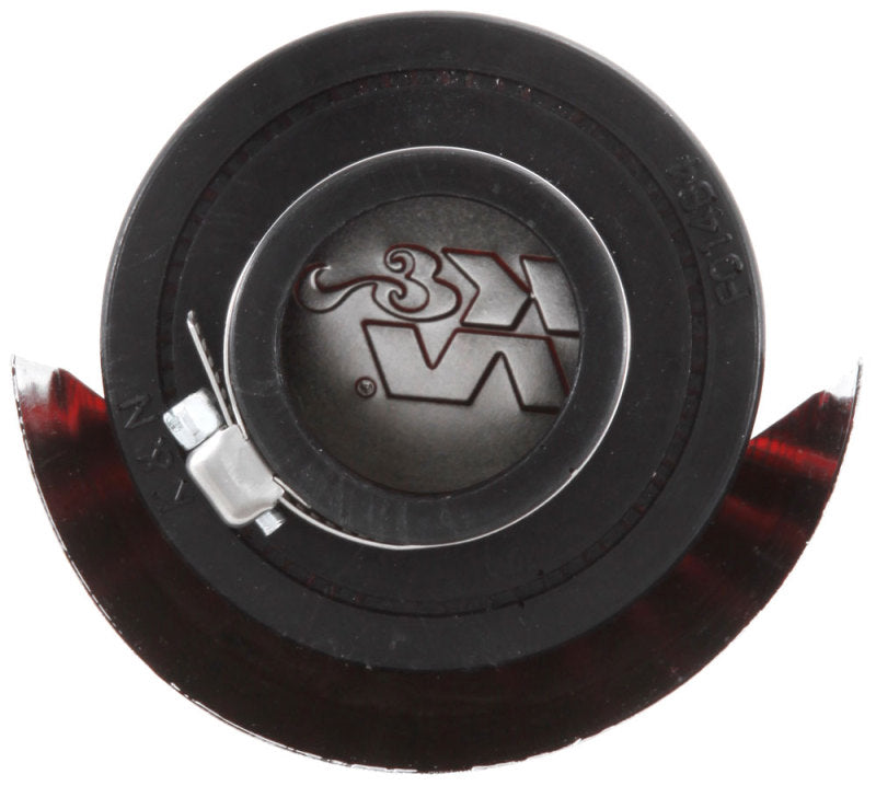 K&N Engineering 62-1513 Clamp-On Crankcase Vent Filter with Chrome Top and Deflector Shield