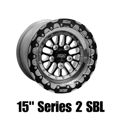 Belak Wheels 15x11 GTR Rear Wheel with Single Beadlock – Fits 5x114.3 Bolt Pattern, Series 2, OEM Small Brake Kit Required