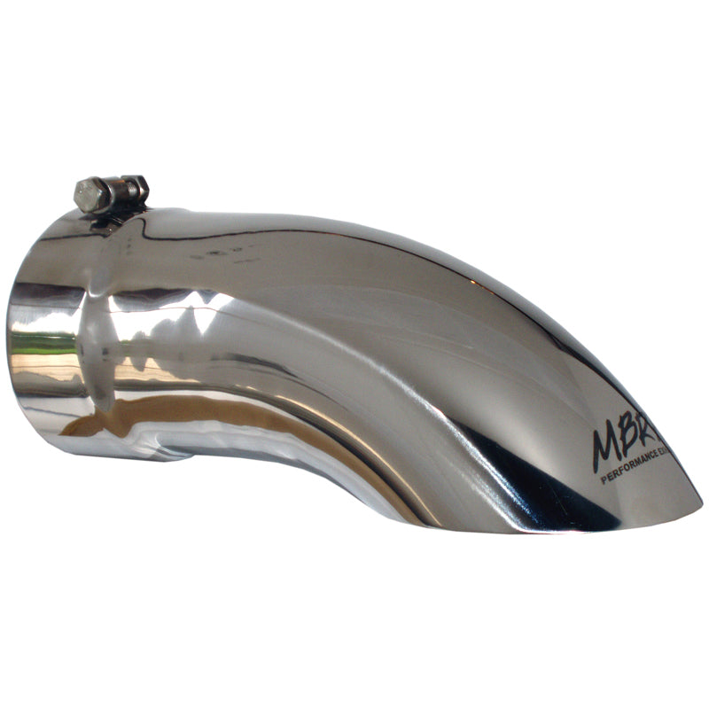 MBRP Universal 5-inch Stainless Steel Exhaust Tip with Turn Down - Polished Finish