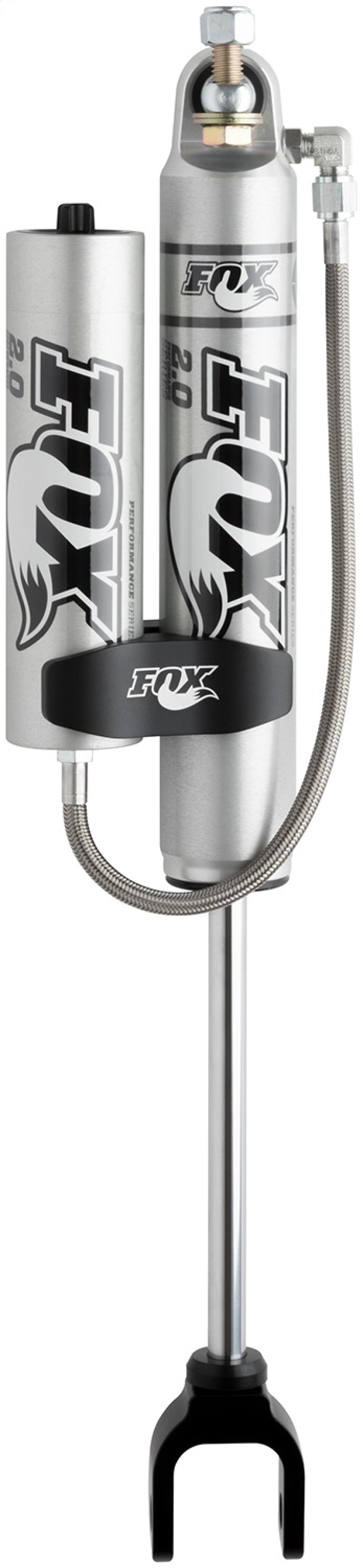 FOX Performance Series 980-24-966 Off-Road Shock Absorber for GMC Sierra 2500/3500 HD and Chevrolet Silverado 3500 HD - Front 7.9-inch Remote Reservoir