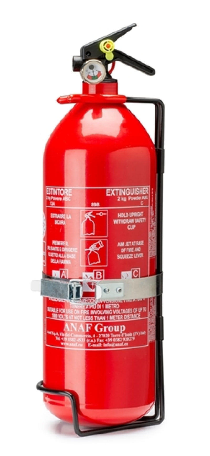 Sparco 2 Liter Handheld Steel Fire Extinguisher Part #014773BSS2