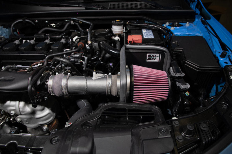 K&N Engineering 69-1509TC Silver Typhoon Cold Air Intake System for Honda Civic and Acura Integra