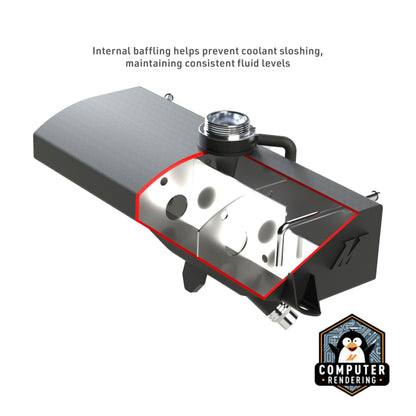 Mishimoto 2015-2020 Ford F-150 Aluminum Expansion Tank – Micro-Wrinkle Black