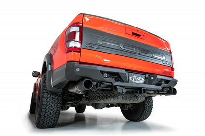 Addictive Desert Designs Stealth Fighter Raptor Rear Bumper for 2021-2023 Ford F-150, Hammer Black with Satin Black Panels