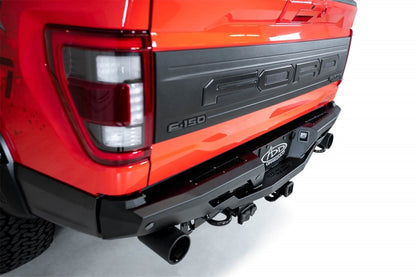 Addictive Desert Designs Stealth Fighter Raptor Rear Bumper for 2021-2023 Ford F-150, Hammer Black with Satin Black Panels