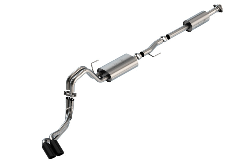 Borla F-150 2021 5.0L Cat-Back Touring Exhaust System with Black Chrome Tips – Fits 2024 Ford F-150 Crew and Extended Cab Models