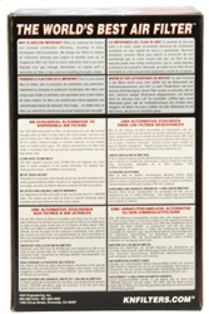K&N Engineering Universal Rubber Air Filter with 3 Inch Flange and 5 Inch Outer Diameter