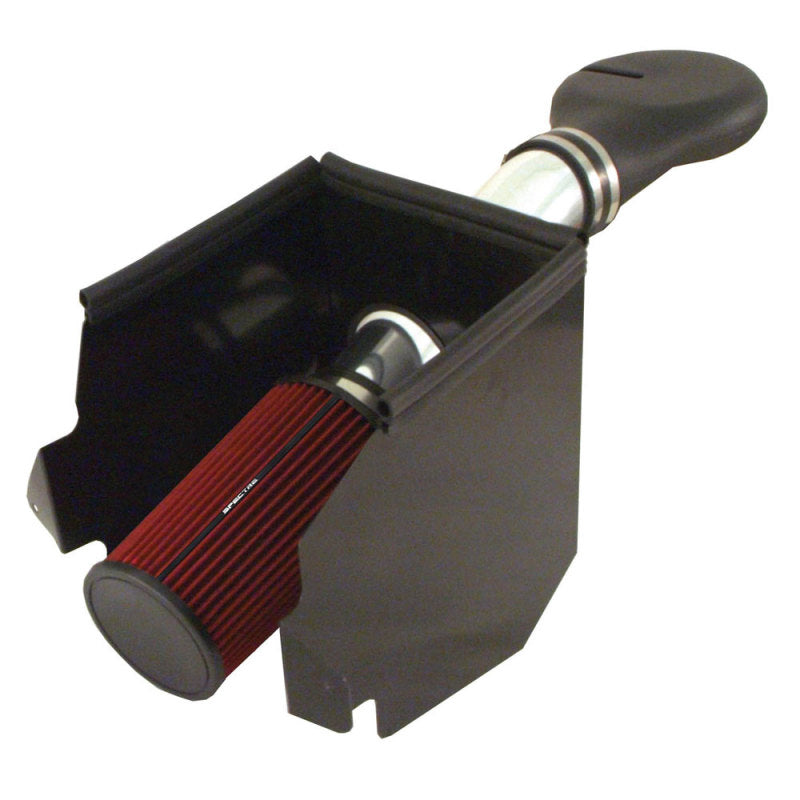 Spectre 9931 Air Intake Kit for Dodge Ram 1500/2500 V8-5.2/5.9L - Polished Aluminum with Red Filter