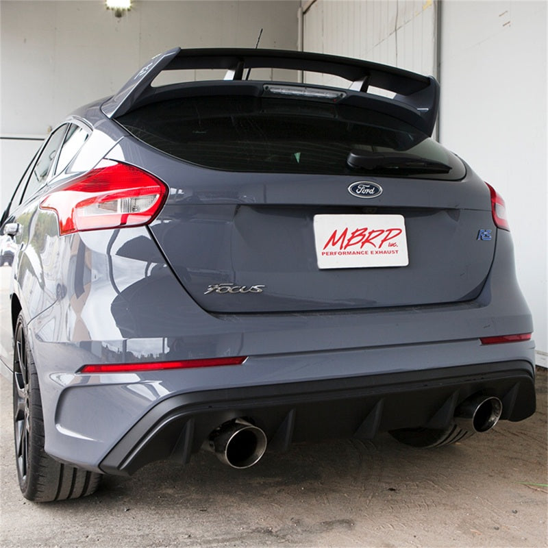 MBRP Armor Lite Series 3-Inch Aluminized Dual Outlet Cat-Back Exhaust for Ford Focus (2016-2018)