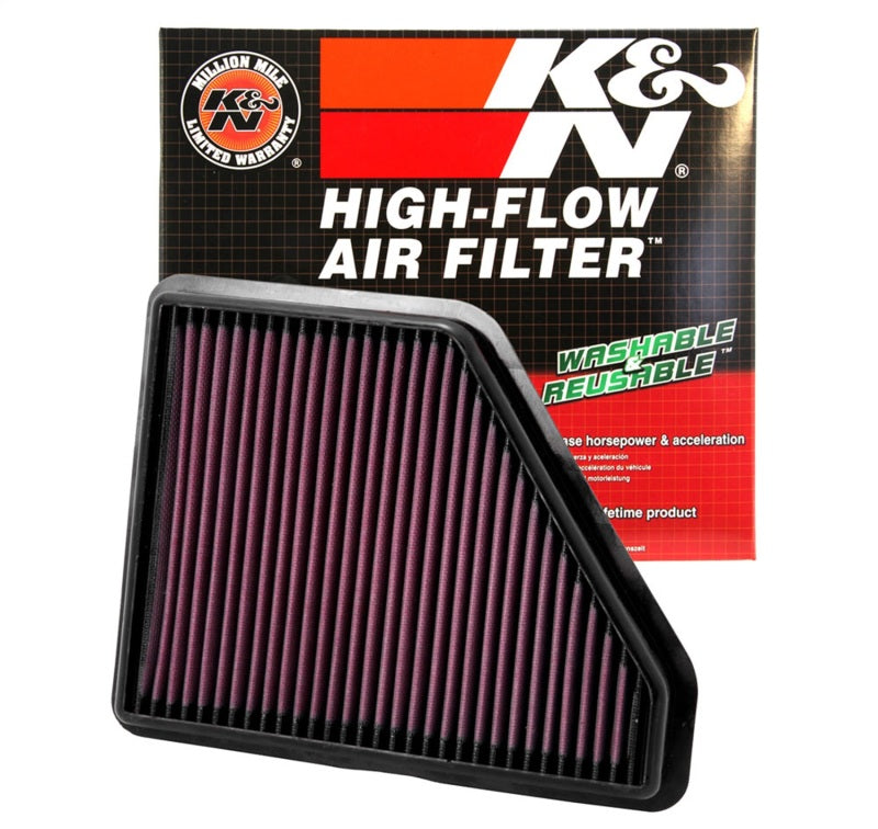 K&N Replacement Air Filter for Chevrolet Equinox 2.4L & 3.0L V6 – Part Number 33-2439