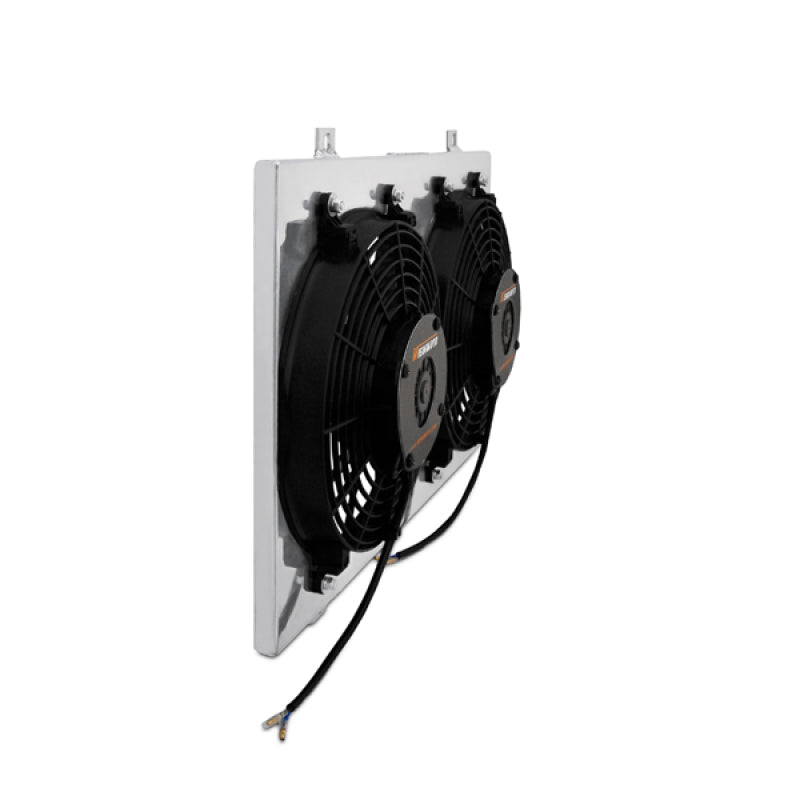 Mishimoto 1993-1995 Mazda RX-7 Aluminum Fan Shroud Kit with Dual 12-inch Fans for LS Swap Radiator