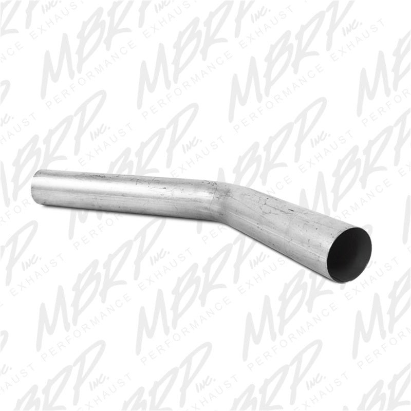 MBRP Universal 3-inch 45 Degree Mandrel Bend Pipe with 12-inch Legs in Aluminum Steel