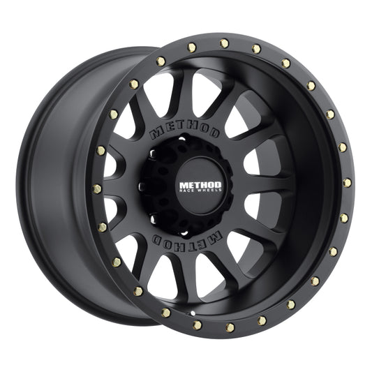 Method MR605 NV 20x10 Black Wheel with -24mm Offset and 8x180 Bolt Pattern