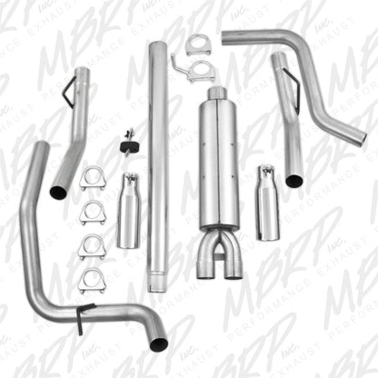 MBRP Armor Lite Series Cat Back Exhaust System for 2004-2008 Ford F-150 4.6/5.4L V8 – Dual Split Side Exit with 3.5-inch Tips