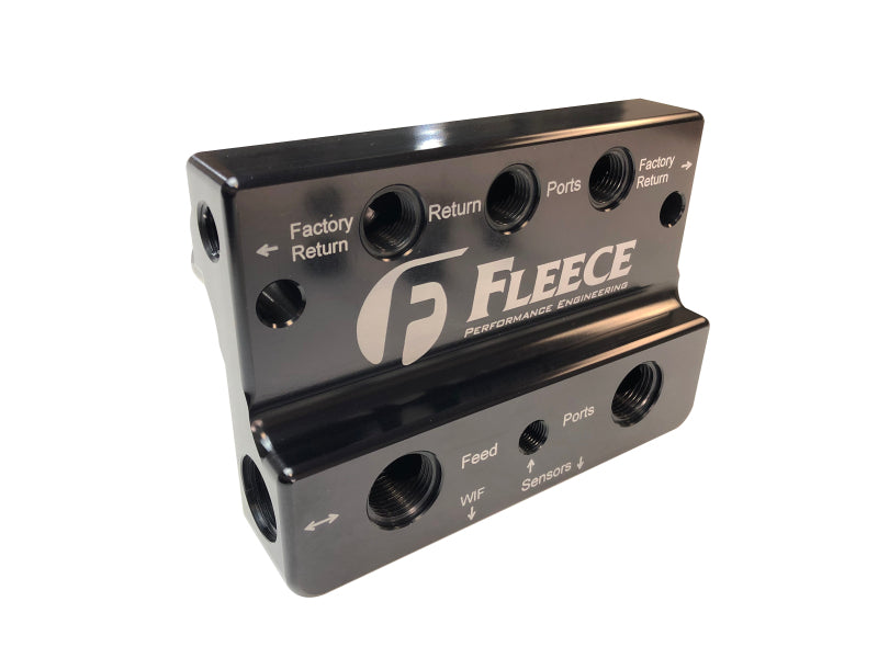 Fleece Performance 10-12 Dodge 6.7L Cummins 4th Gen Fuel Distribution Block FPE-FFD-RF-4G