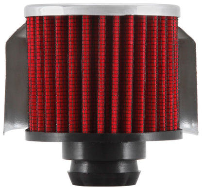 K&N Engineering 62-1516 Crankcase Vent Filter with Chrome Top and Heat Shield for Classic and Racing Engines