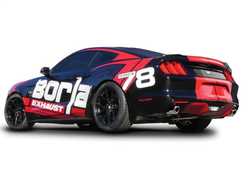 Borla Atak S Cat-Back Exhaust System for 2015-2017 Ford Mustang GT 5.0L V8 with 2.5-inch Pipe and 4-inch Tip