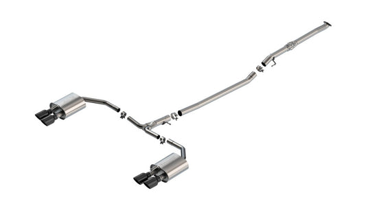 Borla S-Type Cat-Back Exhaust System for 2025 Kia K5 GT 2.5L 4 Cyl with Black Chrome Tips
