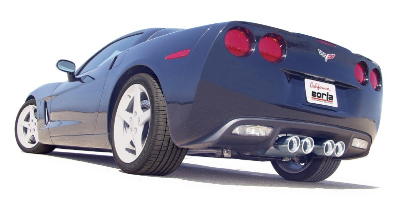 Borla ATAK Exhaust System for Chevrolet Corvette 2005-2008, 2006-2013 Z06 and ZR1 Models with 6.0L/6.2L V8 – Aggressive Sound, T-304 Stainless Steel Tips
