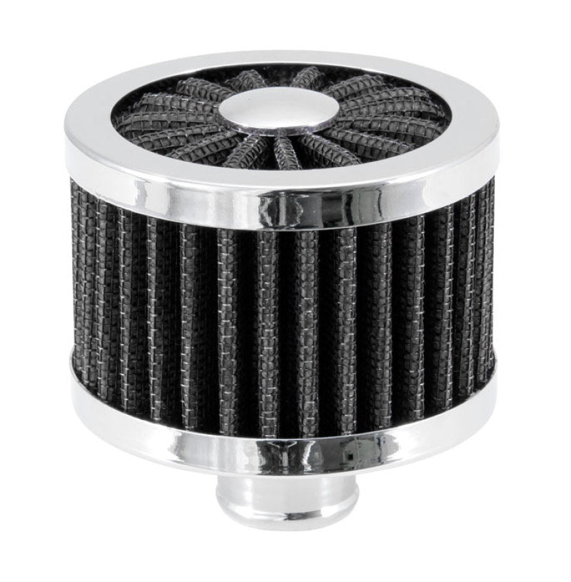Spectre ExtraFlow Push-In Breather Filter – Black for 1-1/4 Inch Valve Cover Breather Hole