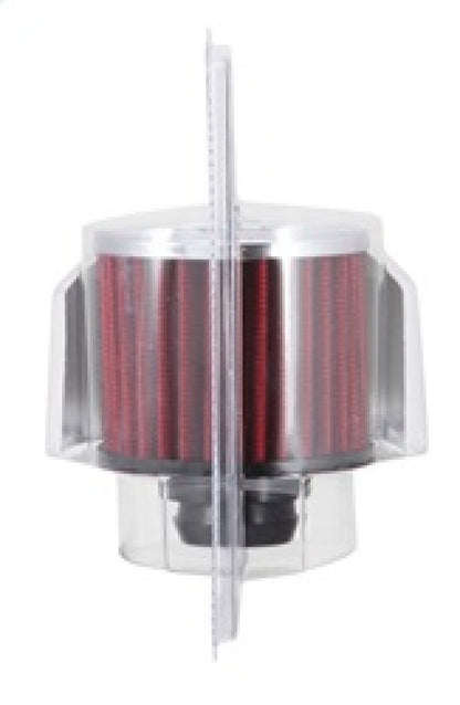 K&N Engineering 62-1516 Crankcase Vent Filter with Chrome Top and Heat Shield for Classic and Racing Engines