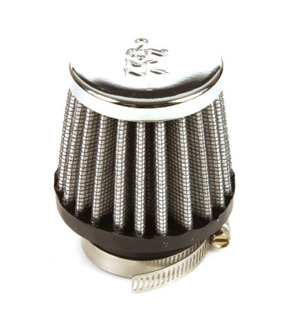 K&N Engineering RC-0790 Universal Chrome Air Filter – 1 3/8 inch Flange, 2 1/2 inch Base, 2 inch Top, 2 1/4 inch Height