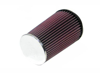 K&N Engineering RC-4580 Universal Chrome Air Filter - 4 Inch Flange with 8-Inch Height