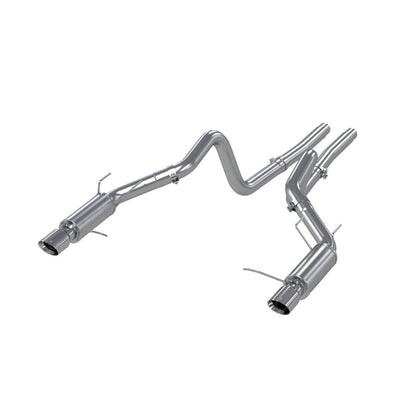 MBRP S7264AL Armor Lite Series 3-inch Dual Split Rear Race Version Cat Back Exhaust System for Ford Mustang