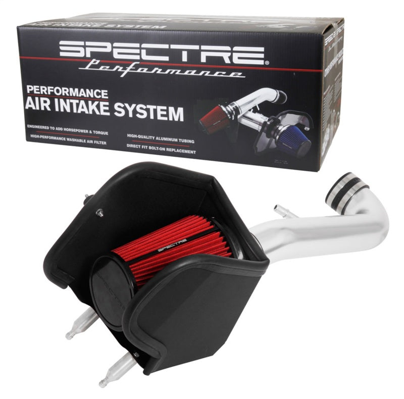 Spectre 2018 Jeep Wrangler V6-3.6L F/I Air Intake Kit - Polished with Red Filter