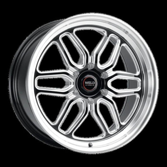 Weld Racing Laguna 17x10 Drag Wheel - Black Finish with 6x135 Bolt Pattern, ET42 Offset