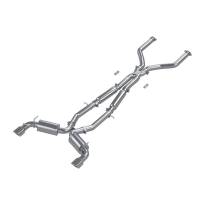 MBRP Armor Pro Series 17+ Infiniti Q60 3.0L Dual Split Rear Cat-Back Exhaust System with 4.5-inch Tips
