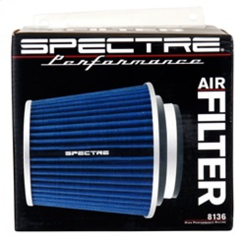 Spectre Adjustable Conical Air Filter 5-1/2 Inch Tall - Blue for 3, 3.5, and 4 Inch Tubes