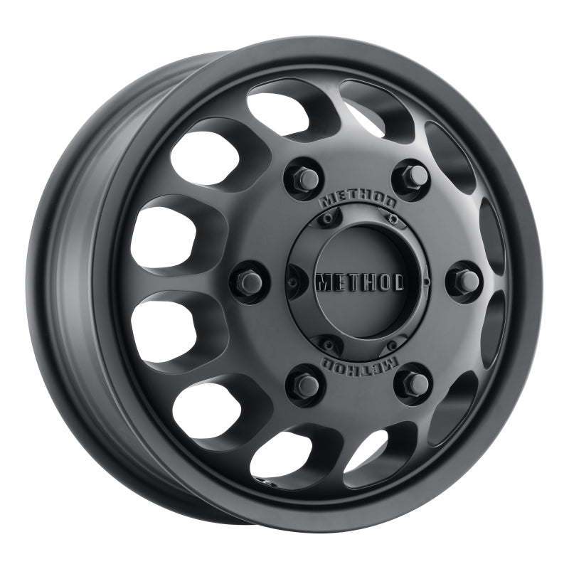 Method MR901 16x5.5 Inch Matte Black Dually Wheel with 6x205 Bolt Pattern and +117mm Offset for Mercedes Sprinter and Ford Transit Vans