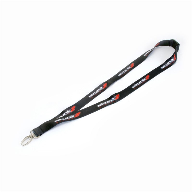Skunk2 Racing Classic Logo Lanyard - Black with White and Red Accents