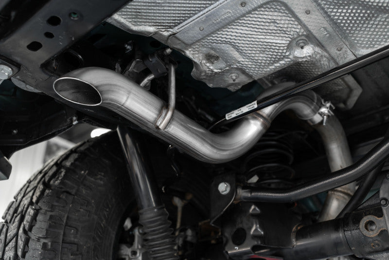 MBRP Armor Pro Series Cat Back Exhaust System for 2019-2022 Ford Ranger with 2.3L EcoBoost - 4-inch T304 Stainless Steel Tips