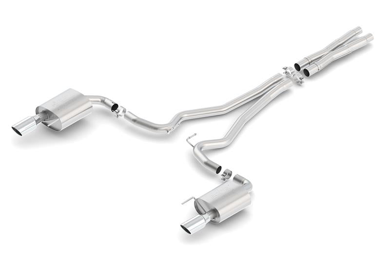 Borla Atak S Cat-Back Exhaust System for 2015-2017 Ford Mustang GT 5.0L V8 with 2.5-inch Pipe and 4-inch Tip