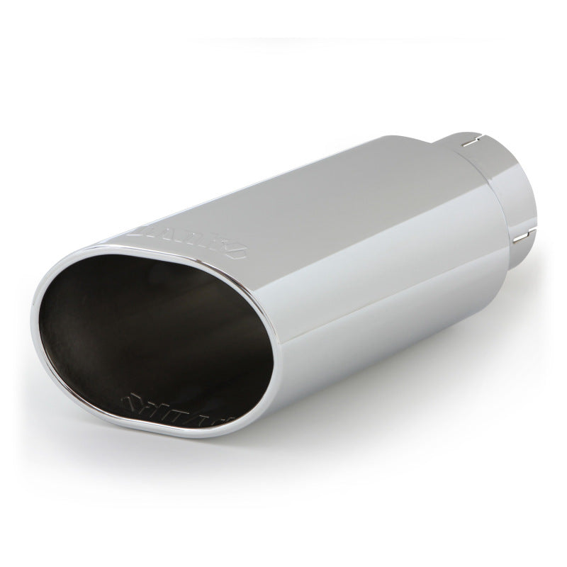 Banks Power Tailpipe Tip Kit - Stainless Steel Obround Slash Cut Chrome Finish for 4-Inch Exhaust Pipes
