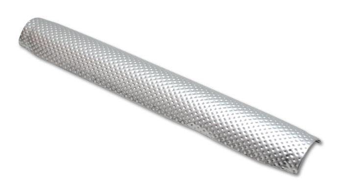 Vibrant Sheethot Premed Pipe Shield 2in-3in OD, 1 Foot Length, Aluminum, Up to 1100°F