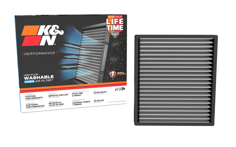 K&N Engineering VF2089 Washable Cabin Air Filter for Nissan GT-R and Infiniti G37