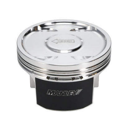 Manley Performance Platinum Series Piston Set for Subaru WRX/STi EJ257 - 75mm Bore, 100mm Compression Distance, +.50mm Size, 8.5:1 Dish