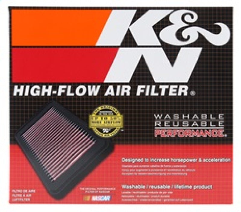 K&N Engineering 33-5085 High-Flow Reusable Air Filter for Alfa Romeo Giulia and Stelvio (2017-2022)