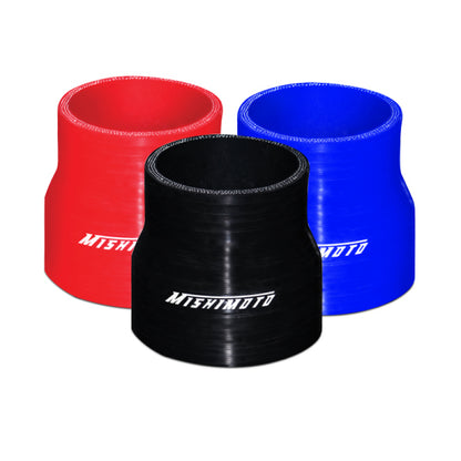 Mishimoto 2.5 to 3.0 Inch Black Silicone Transition Coupler - Automotive Air Intake and Cooling System Connector