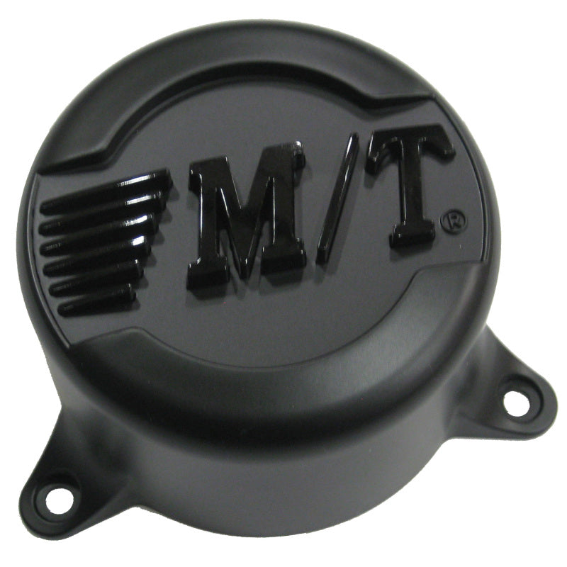 Mickey Thompson Classic Baja Lock Center Cap - 6x5.5 Inch, Matte Black Finish with Mickey Thompson Logo