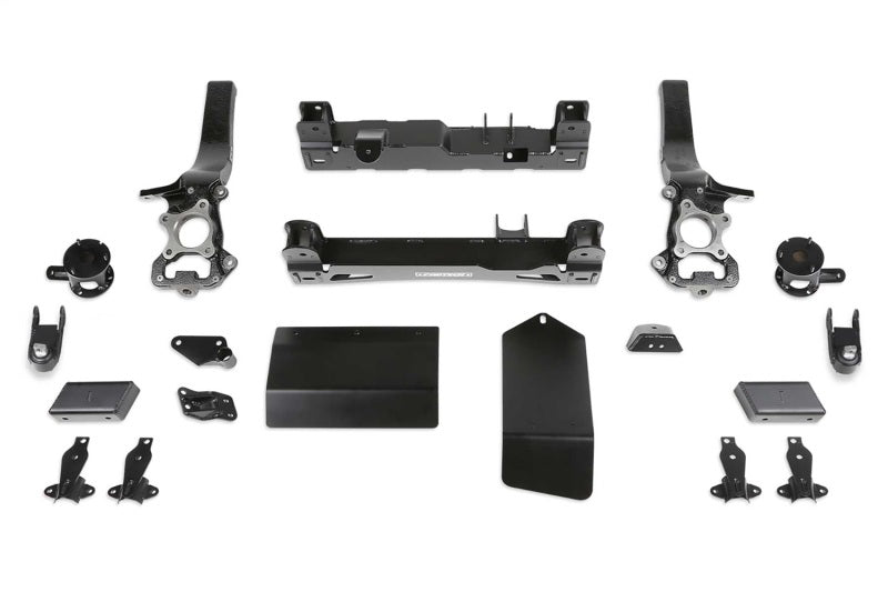 Fabtech FTS22359 5-Inch Lift Kit for Ford Bronco with Dirt Logic 2.5 Resi Coilovers