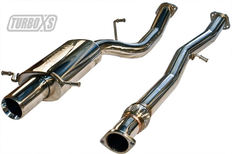 Turbo XS 02-07 Subaru WRX/STI Catback Exhaust System with Polished Tips